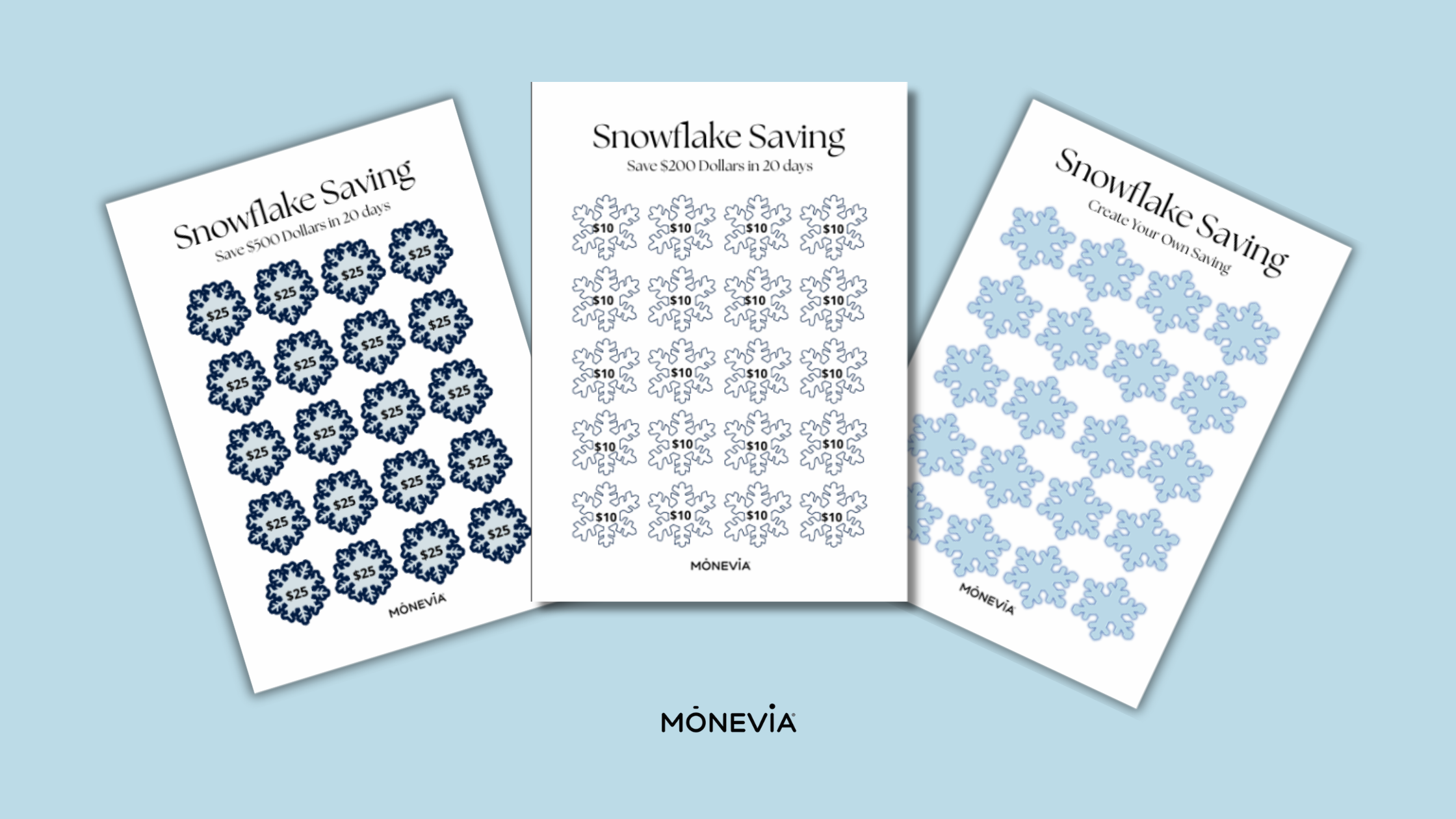 Monevia Wise planning tools and organization layouts