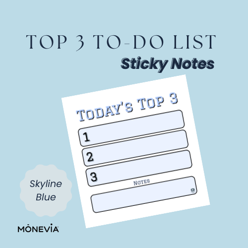 Skyline Blue Sticky Notes