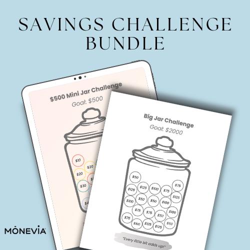 Printable Savings Challenge Bundle